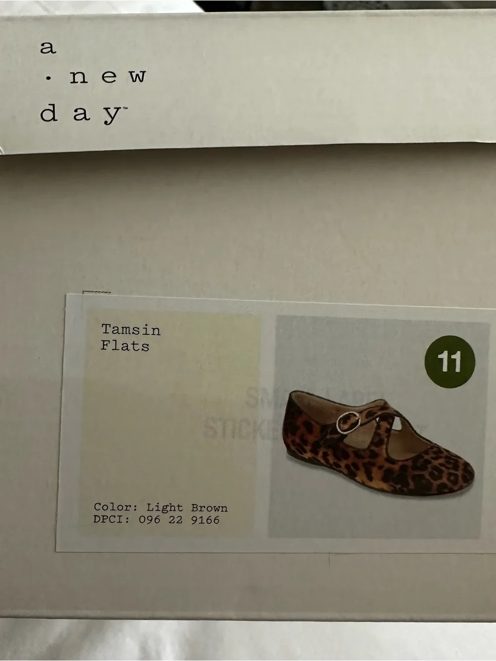 A New Day Women’s Leopard Print Mary Jane Flats Size 11